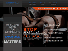 Tablet Screenshot of harrisandhuge.com